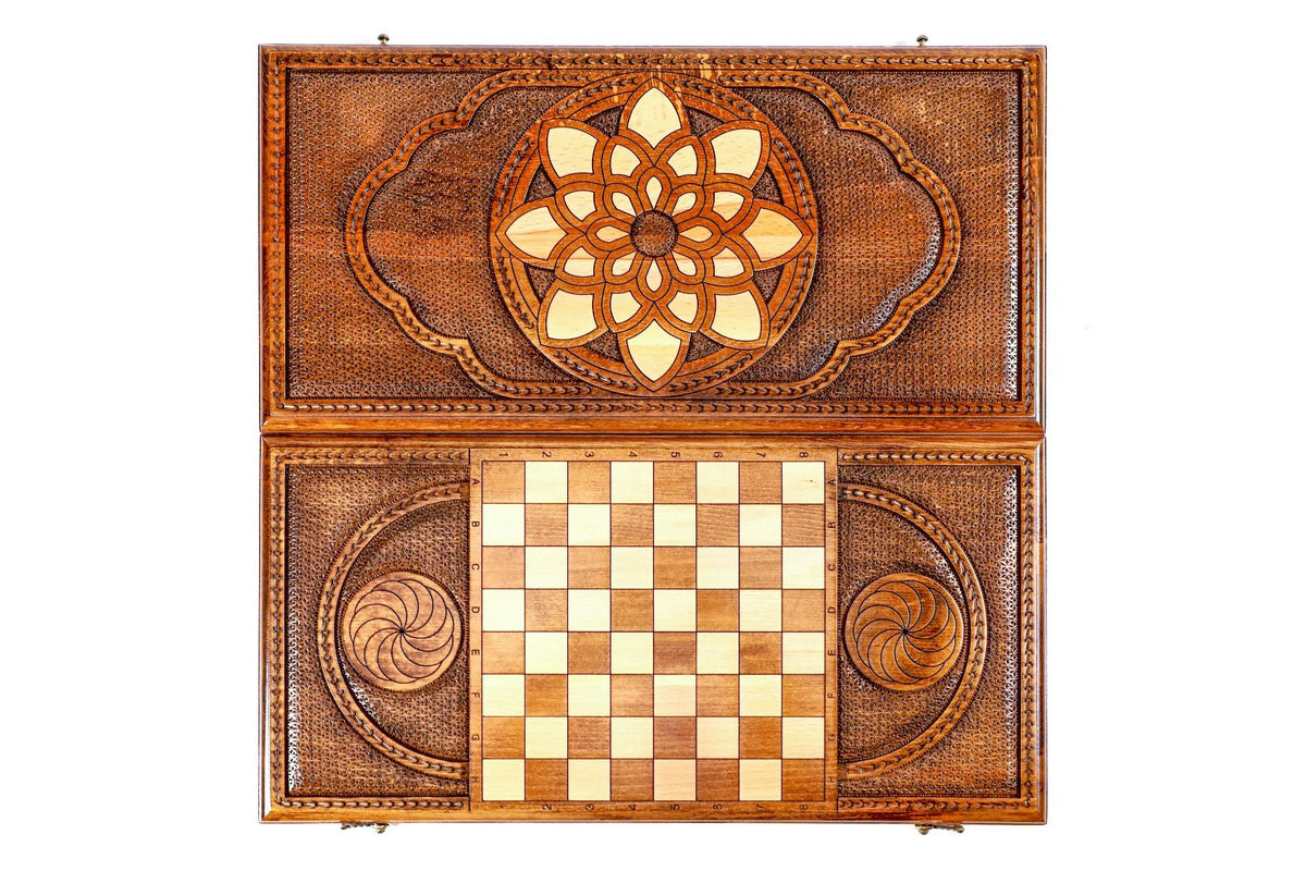 Klassisches ornamentales Backgammon-Set, 60 cm – Foto 11