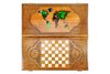 World Map - Epoxy Backgammon Classic - HrachyaOhanyan Co