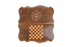 Ornamental Motif Backgammon with Copyrighted Mount Ararat Outline - HrachyaOhanyan Co