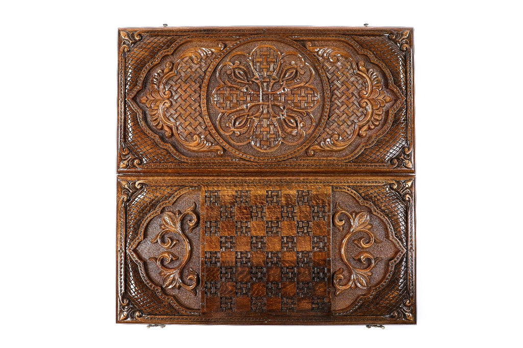 Classic Ornamental Bas-Relief Backgammon Set, 60 cm – photo 12