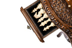 Chess Table with Bronze Details, 60 cm – photo 14