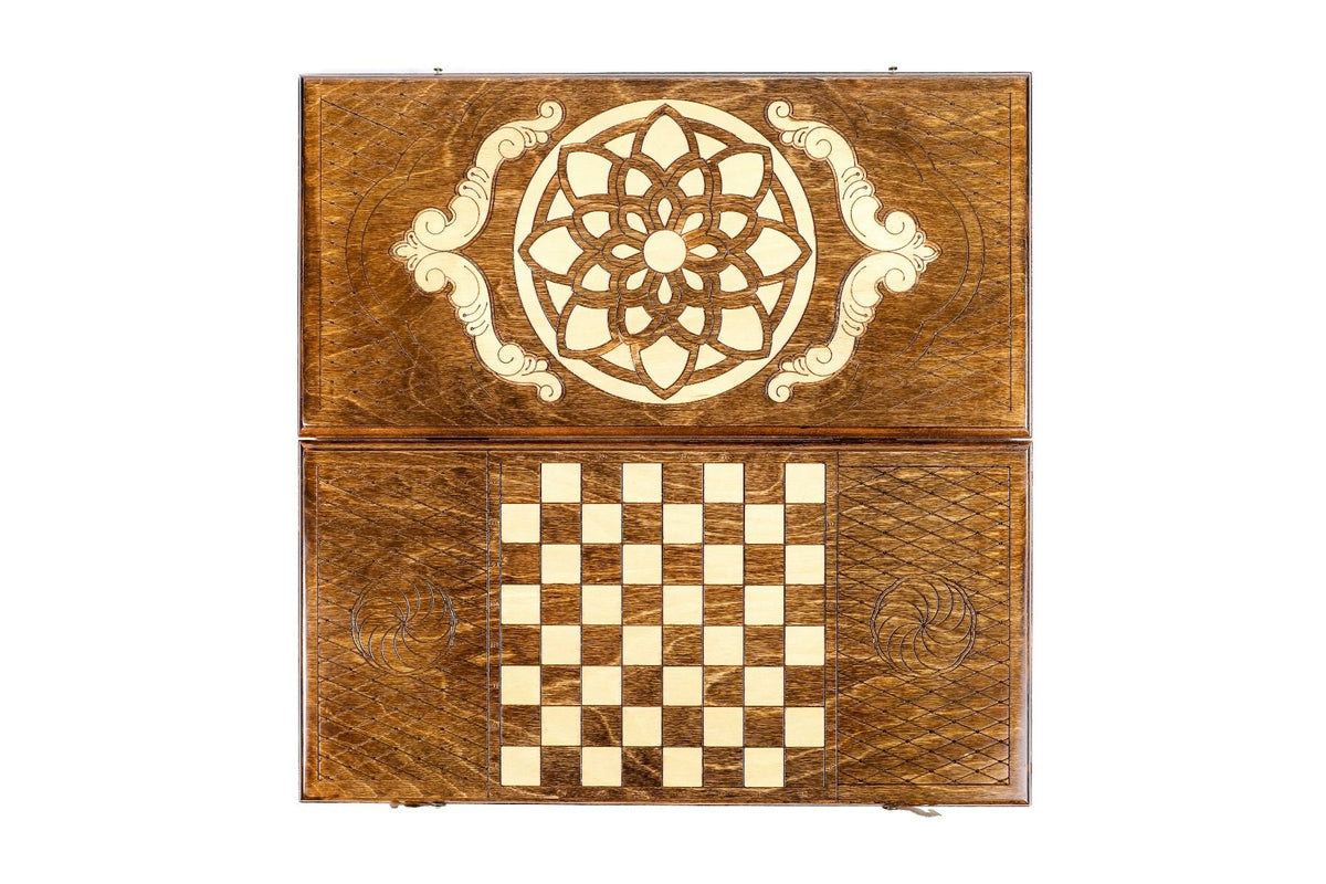 Classic Ornamental Motif Backgammon Set, 50 cm – photo 11
