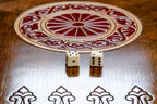 Ornamental Backgammon For Three Players With Epoxy - HrachyaOhanyan Co