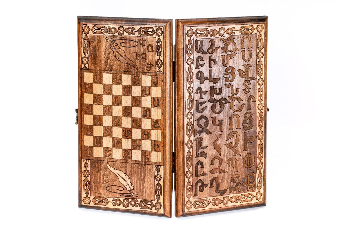 Armenian Alphabet Backgammon Set, 40 cm – photo 5