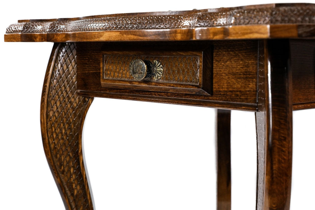 Ornamental Chess Table with Drawers, 60 cm – photo 11