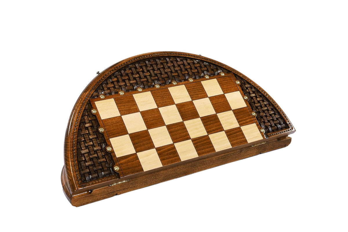 Juego de ajedrez redondo con motivo trenzado ornamental, 60 cm – foto 4