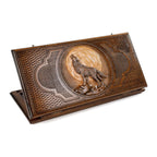 Backgammon Wolf Classic – handmade wooden nardi board by Hrachya Ohanyan