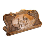 Etchmiadzin Backgammon With Copyrighted Mount Ararat Outline - HrachyaOhanyan Co