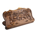 Backgammon “Rural scene” With Incrustation And Copyrighted Mount Ararat Outline - HrachyaOhanyan Co