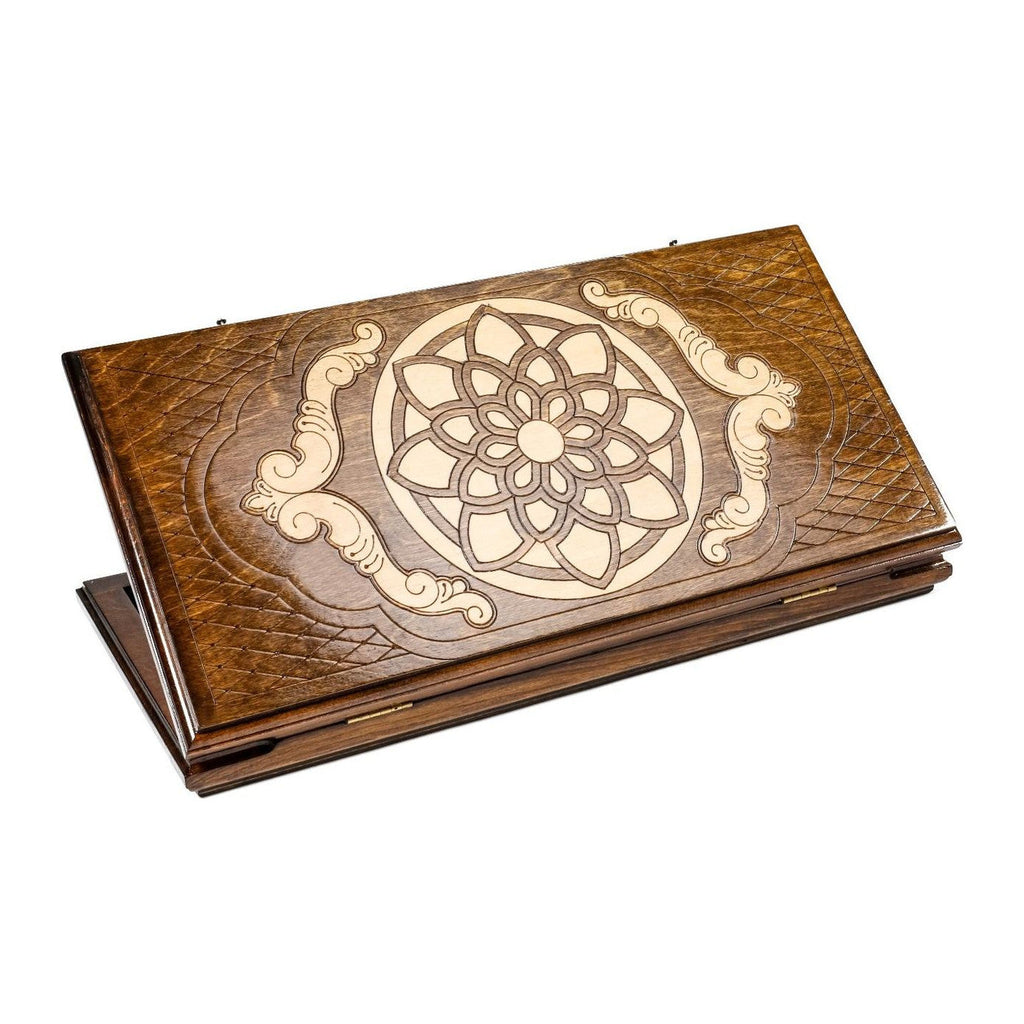 Classic Ornamental Motif Backgammon Set, 50 cm – handmade by Hrachya Ohanyan