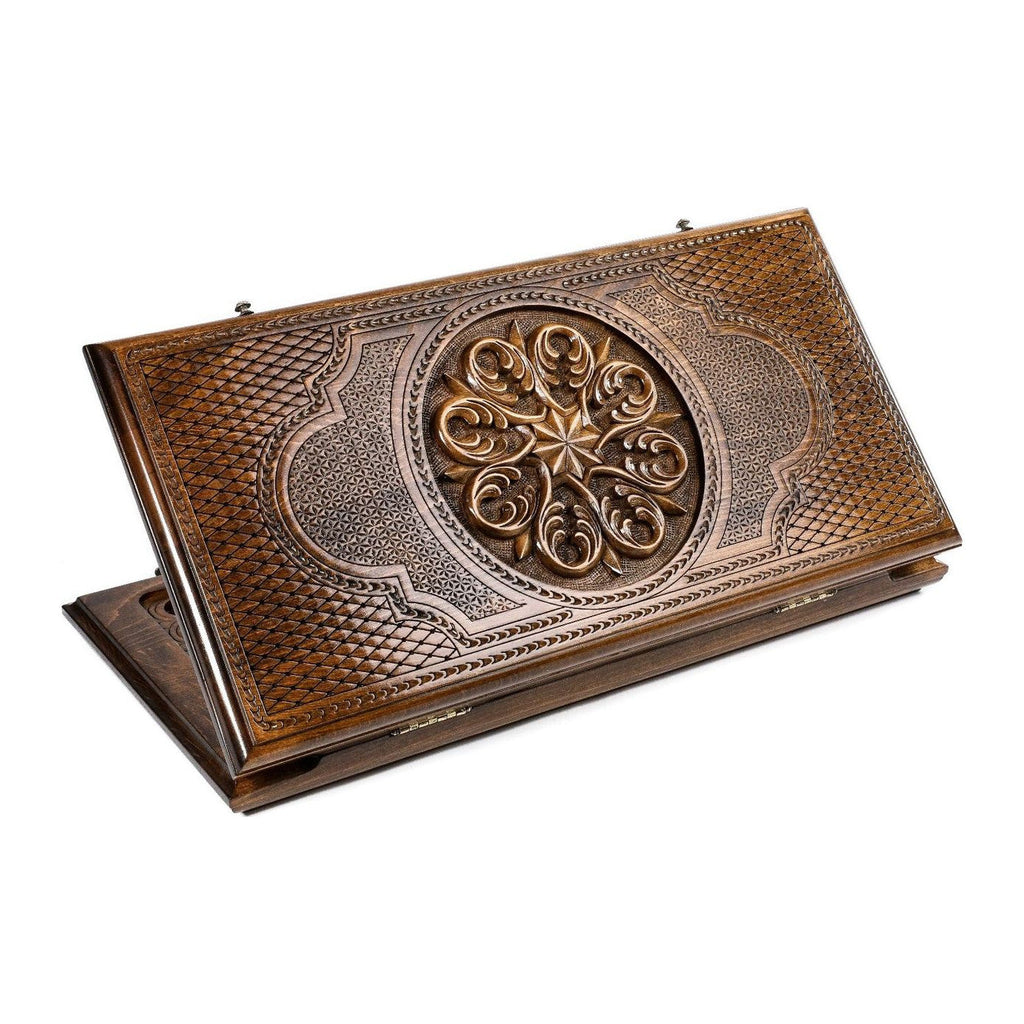 Classic Ornamental Backgammon Set, 50 cm – handmade by Hrachya Ohanyan