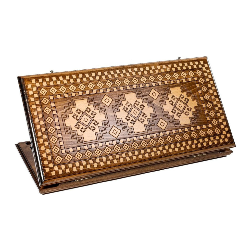 Classic Artsakh Carpet Backgammon Set, 60 cm – handmade by Hrachya Ohanyan