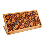 Backgammon With Tree Branch Slices And Epoxy Two-Sided Classic - HrachyaOhanyan Co