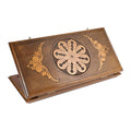 Ornamental Backgammon Classic – handmade wooden nardi board by Hrachya Ohanyan