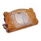 Pomegranate Tree-Epoxy Backgammon With Copyrighted Contour Outline - HrachyaOhanyan Co