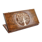 Classic Pomegranate Tree Backgammon Set, 60 cm – handmade by Hrachya Ohanyan
