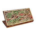 Epoxy Leaves Backgammon Two-Sided Classic - HrachyaOhanyan Co
