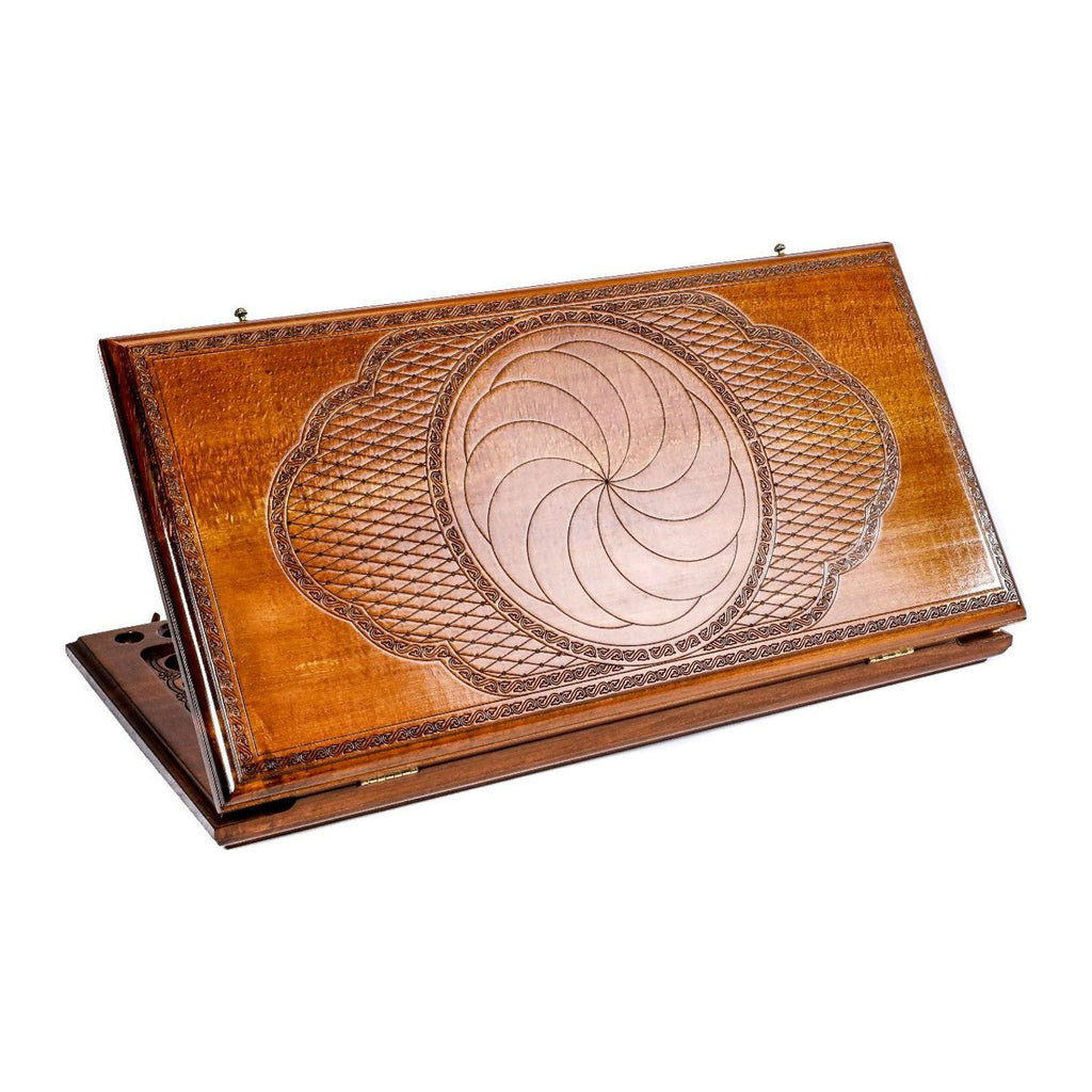 Eternity Backgammon Classic – handmade wooden nardi board by Hrachya Ohanyan