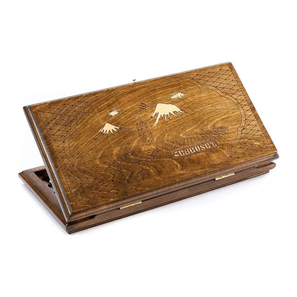 Hayastan (Armenia) Backgammon Set, 40 cm – handmade by Hrachya Ohanyan