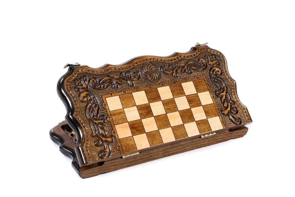 Chess-Backgammon Eternity With Patterns With Copyrighted Contour Outline - HrachyaOhanyan Co