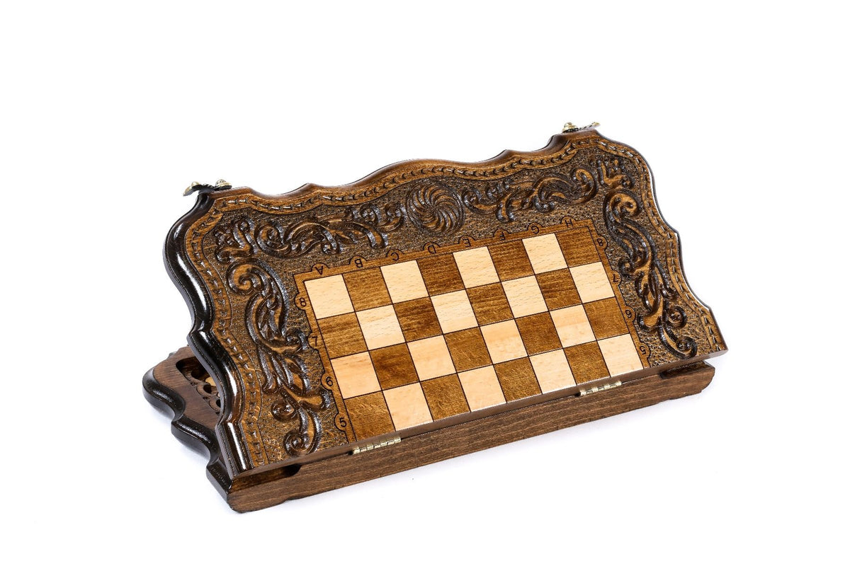 Chess-Backgammon Eternity With Patterns With Copyrighted Contour Outline - HrachyaOhanyan Co