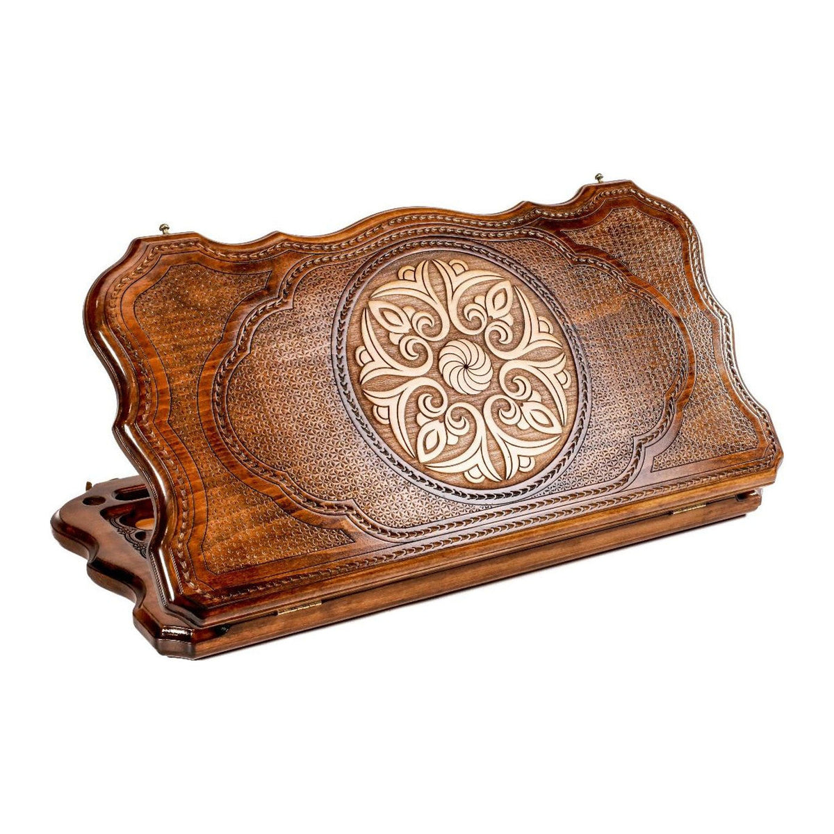Ornamental Backgammon Set, Contour Outline, 60 cm – handmade by Hrachya Ohanyan