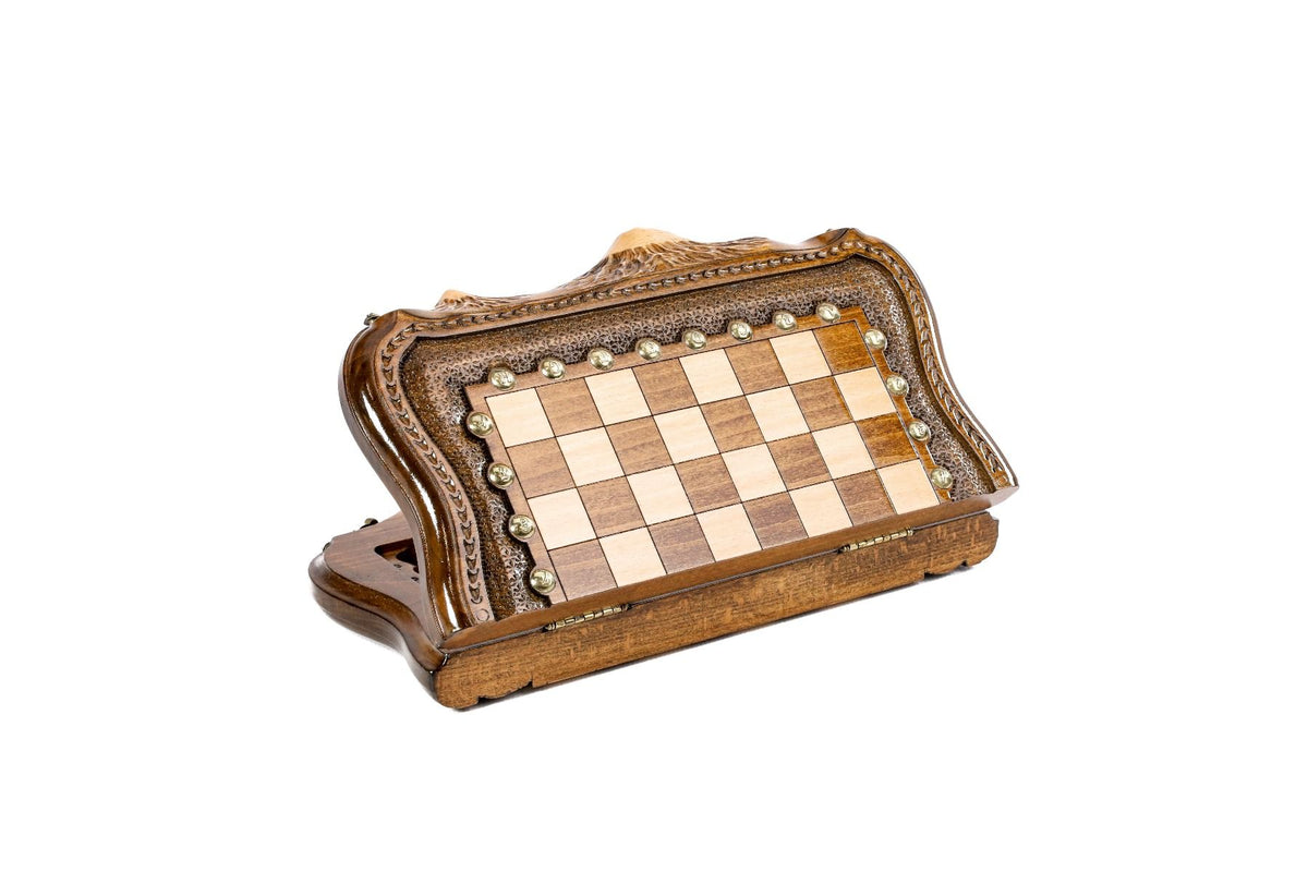 Chess-Backgammon With Copyrighted Mount Ararat Outline - HrachyaOhanyan Co