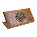 Pomegranate-Grapes Backgammon with Braid Motif Classic – handmade wooden nardi board by Hrachya Ohanyan