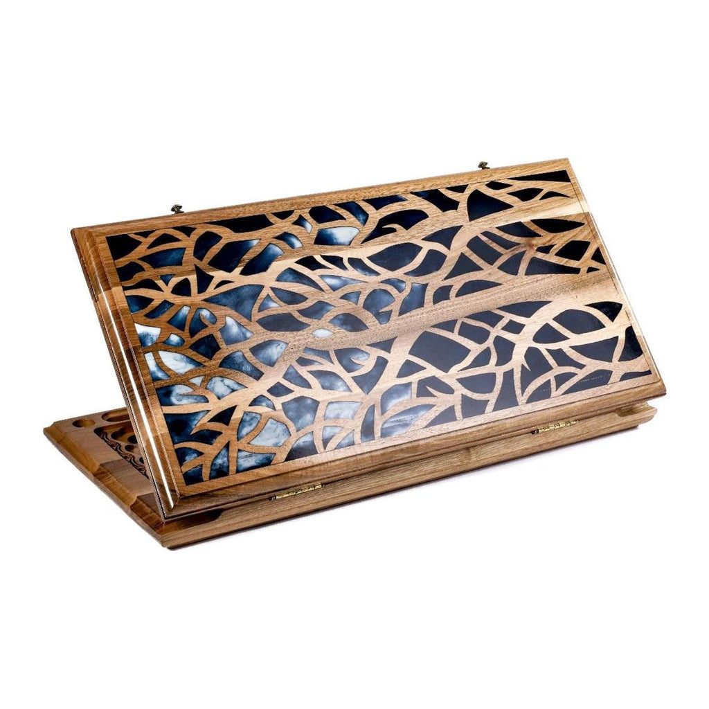 Epoxy Trees Backgammon Two-Sided Classic - HrachyaOhanyan Co
