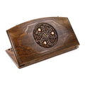 Pomegranate & Grapes Backgammon Set, Arch-Style Outline, 60 cm – handmade by Hrachya Ohanyan