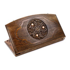 Pomegranate & Grapes Backgammon Set, Arch-Style Outline, 60 cm – handmade by Hrachya Ohanyan