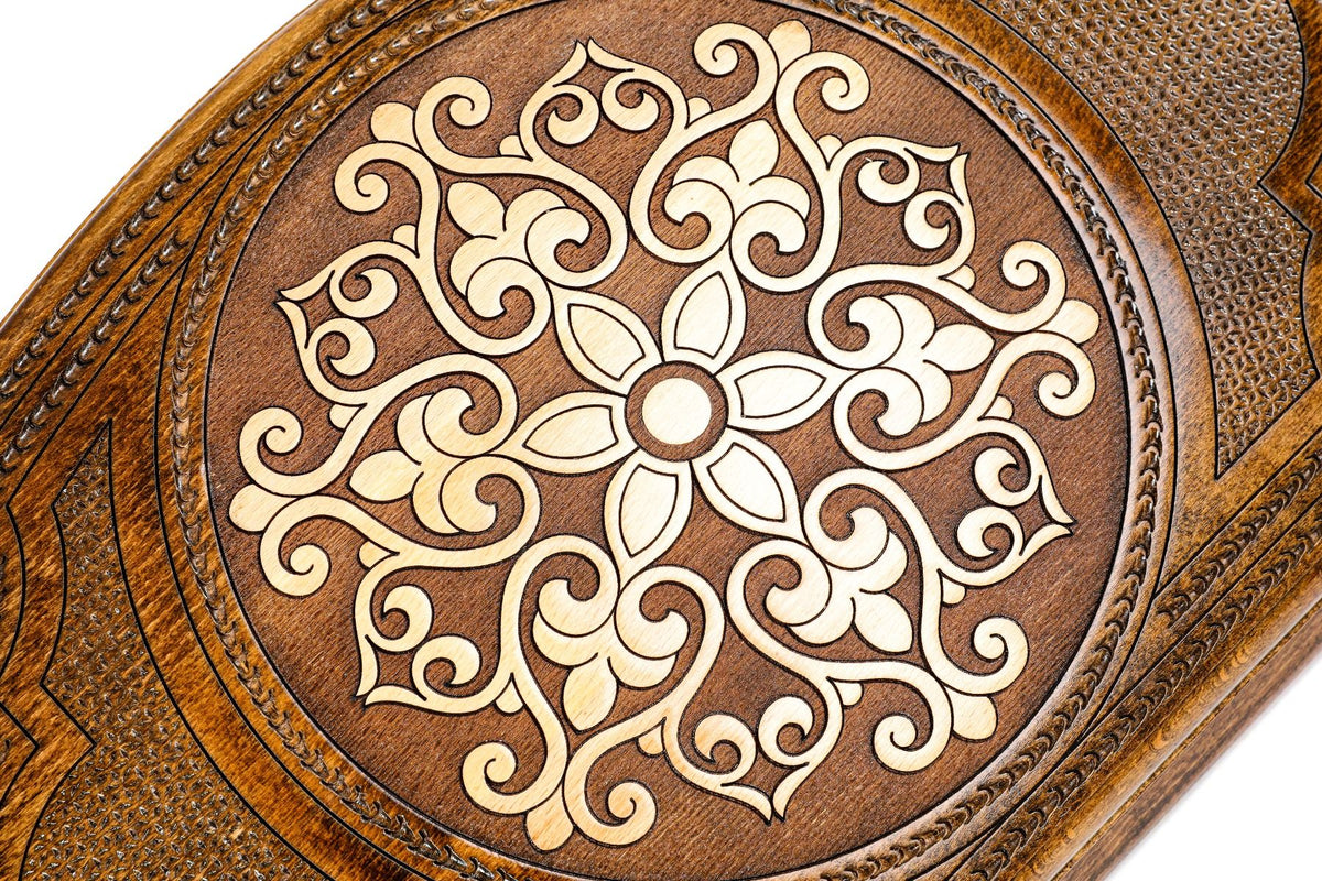 Snowflake Ornament Backgammon Set, Contour Outline, 60 cm – photo 6
