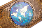 World Map Epoxy Backgammon Set, Walnut, 50 cm – photo 6