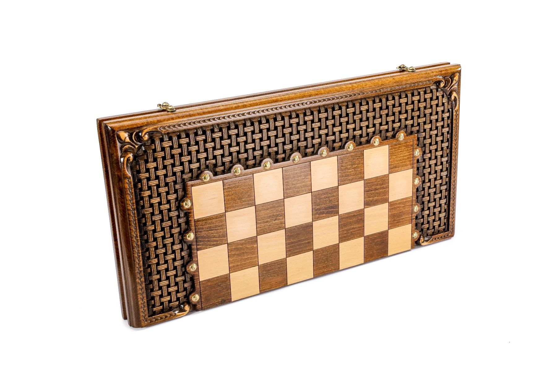 Chess-Backgammon With An Ornamental Braid Pattern Classic - HrachyaOhanyan Co