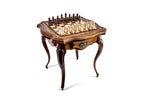 Wooden Chess Table with Drawers, 60 cm – photo 2