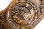 Coat of arms of Tajikistan backgammon with copyrighted Mount Ararat outline two-sided - HrachyaOhanyan Co