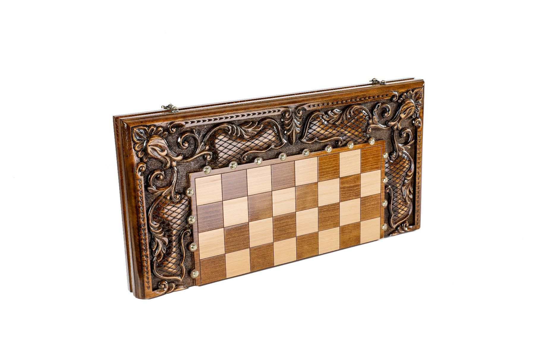 Ornamental Bas-Relief Chess-Backgammon Classic - HrachyaOhanyan Co