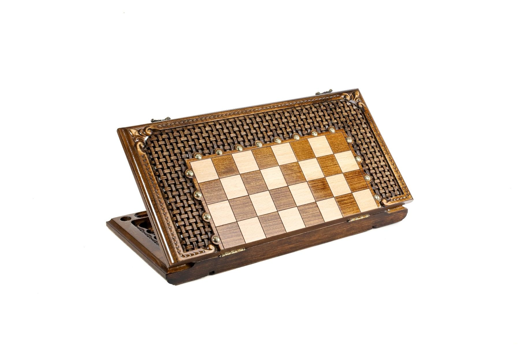 Chess-Backgammon With An Ornamental Braid Pattern Classic - HrachyaOhanyan Co