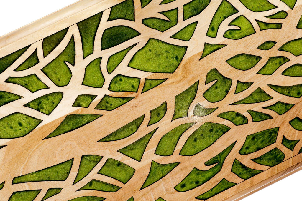 Epoxy Trees Backgammon Two-Sided Classic - HrachyaOhanyan Co