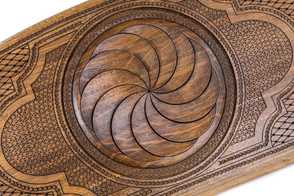 Juego de backgammon «Eternidad» con contorno en arco, 60 cm – foto 6