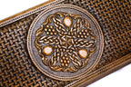 Pomegranate-Grapes Backgammon With Braid Motif Classic - HrachyaOhanyan Co