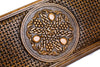 Pomegranate-Grapes Backgammon With Braid Motif Classic - HrachyaOhanyan Co