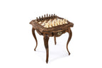 Luxury Chess Table with Ornamental Weave & Carved Legs, 60 cm – photo 2