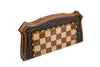 Chess-Backgammon With Braid Pattern With Copyrighted Contour Outline - HrachyaOhanyan Co