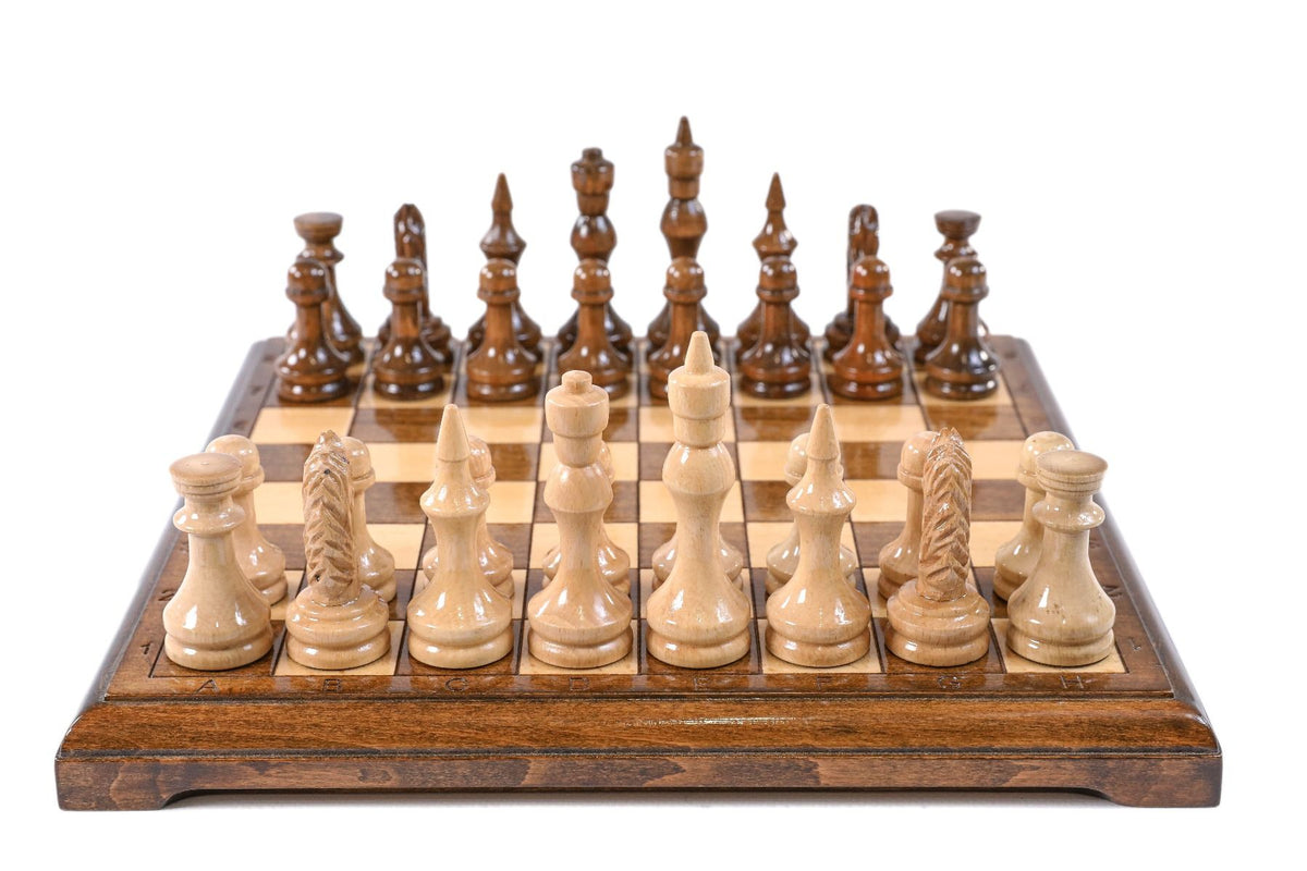 Juego de ajedrez cuadrado de madera, 30 cm – foto 4