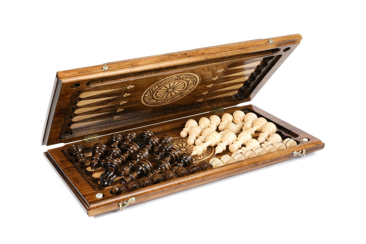 Chess-Backgammon Classic Eternity With Patterns - HrachyaOhanyan Co