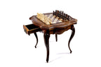 Wooden Chess Table with Drawers, 60 cm – photo 3