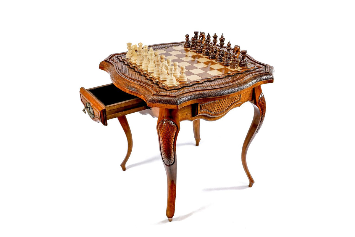 Mesa de ajedrez con contorno perfilado, 60 cm – foto 3