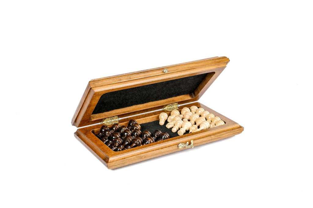 Classic Chess Set with Bronze Letters & Numbers, 30 cm – photo 5
