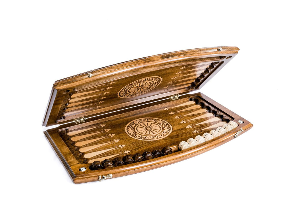 Braid Ornament Backgammon Set, Arch-Style Outline, 60 cm – photo 2